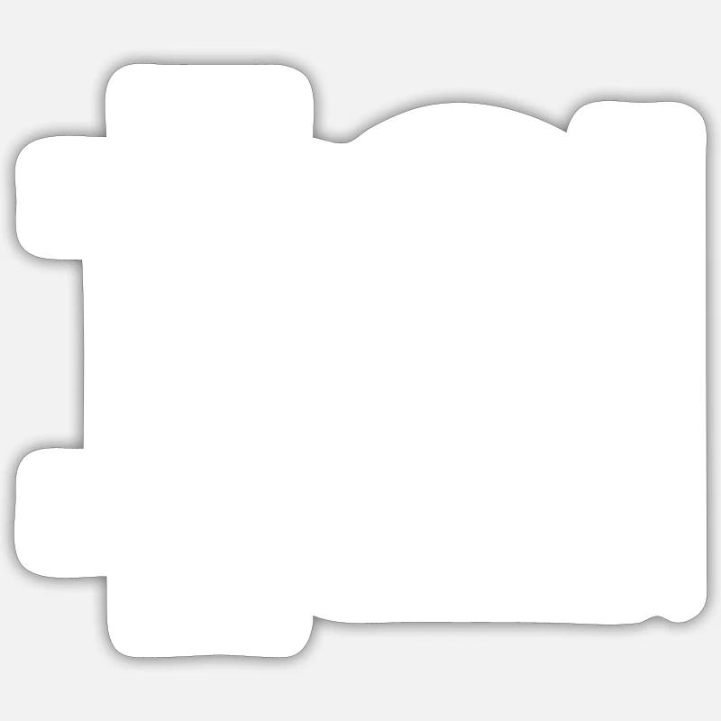 Bitcoin Silhouette 21 millions de devises Sticker taille S (10 x 10 cm)