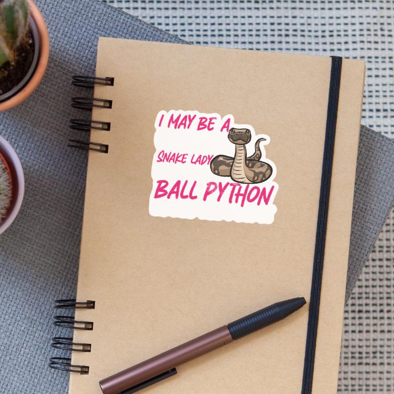 Ball Python Schlange Königspython Sticker Größe S (10 x 10 cm)