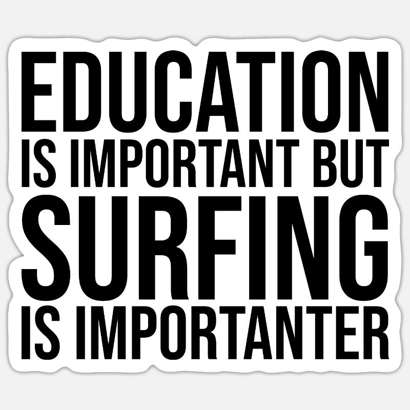 Surfing Sticker size S (10 x 10 cm)