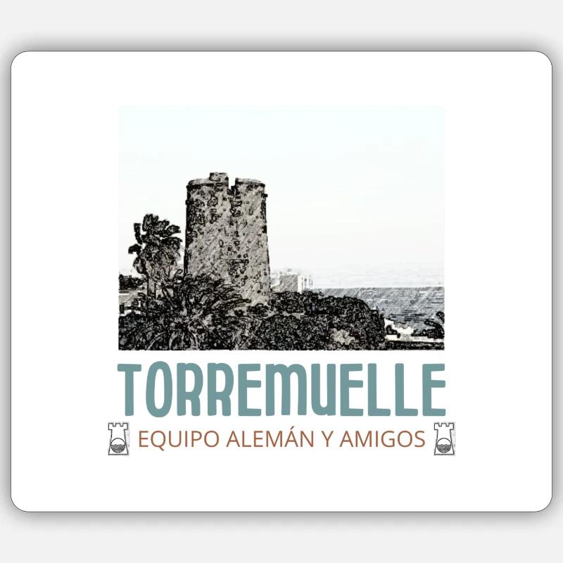 Torre - Sticker Größe S (10 x 10 cm) - Mattweiß