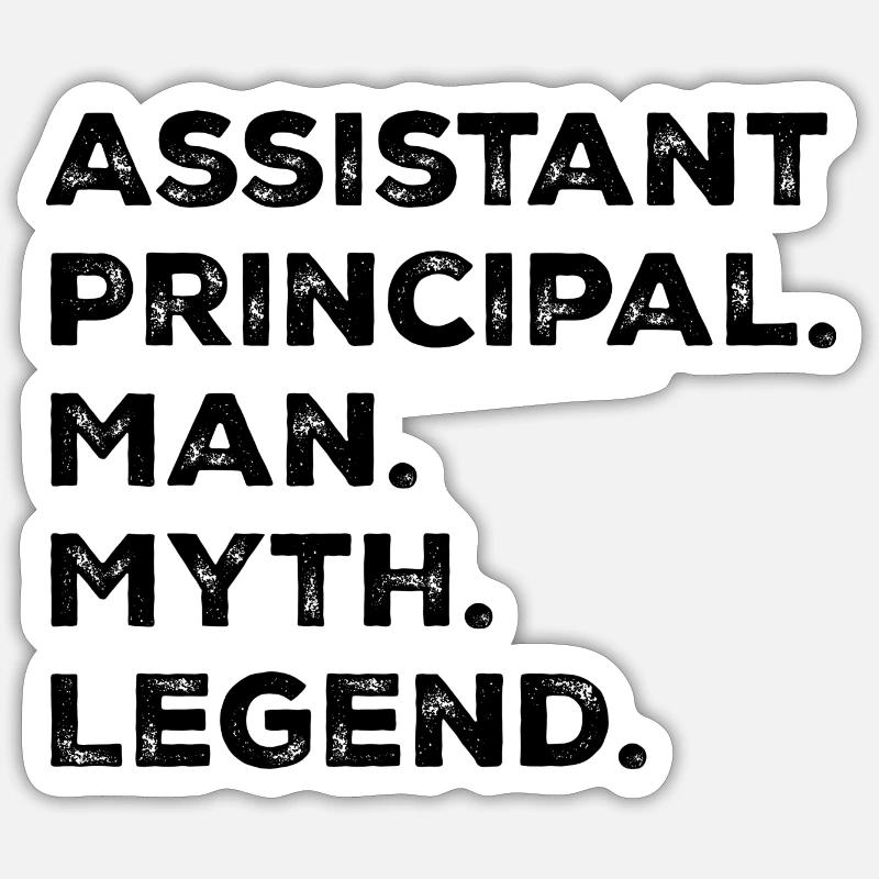 Leitender Assistent Mann Mythos Legende Sticker Größe S (10 x 10 cm)