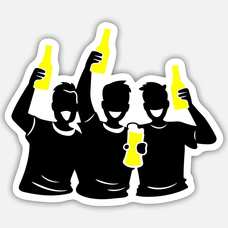 Bachelor Bräutigam Team Junggesellen Sticker Größe S (10 x 10 cm)