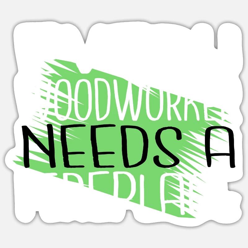 casque de sécurité arboriculture menuiserie Sticker taille S (10 x 10 cm)