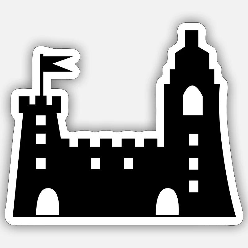 château Sticker taille S (10 x 10 cm)