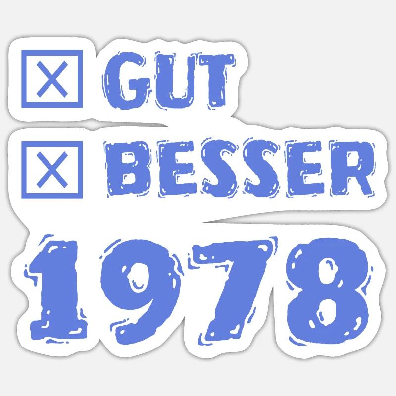 1978 - Sticker size S (10 x 10 cm) - white matte