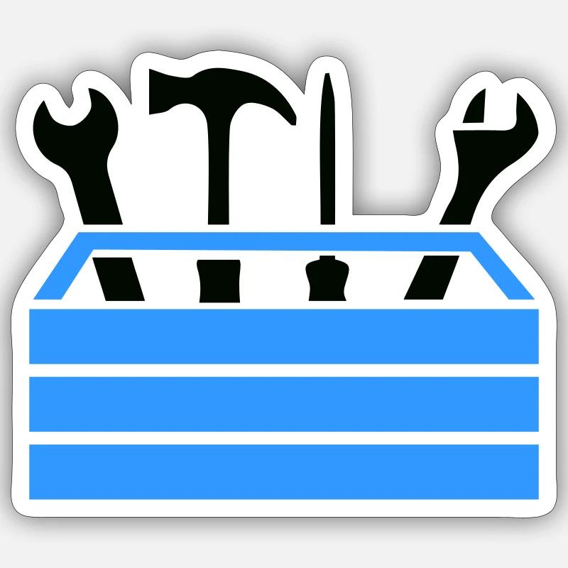 Tools Workshop Toolbox Sticker size S (10 x 10 cm)