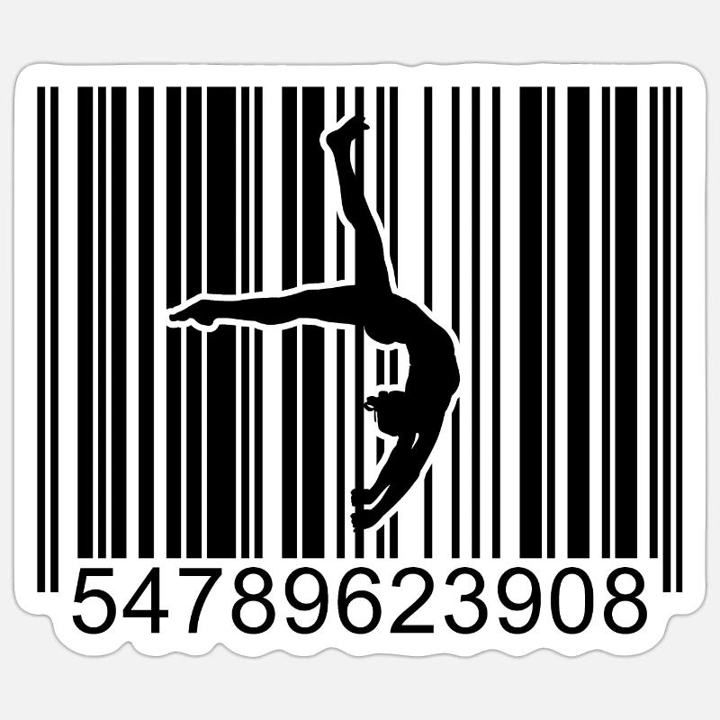 Code-barres Pole Dance Sticker taille S (10 x 10 cm)