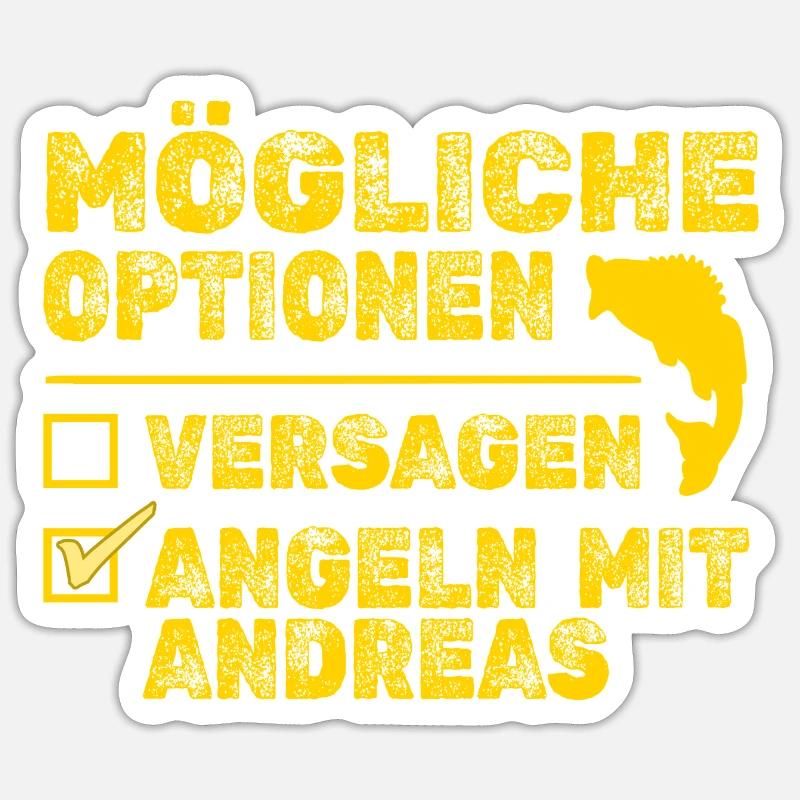 Andreas dans le rôle d’Andreas - Sticker taille S (10 x 10 cm) - blanc mat