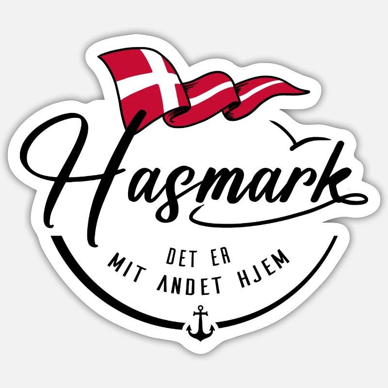 HASMARK - Ma deuxième maison - b - Sticker taille S (10 x 10 cm) - blanc mat