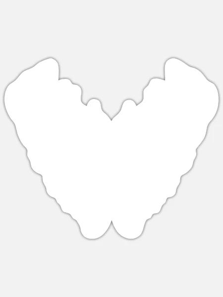 Herz Flügel Engel Liebe - Sticker Größe S (10 x 10 cm) - Mattweiß