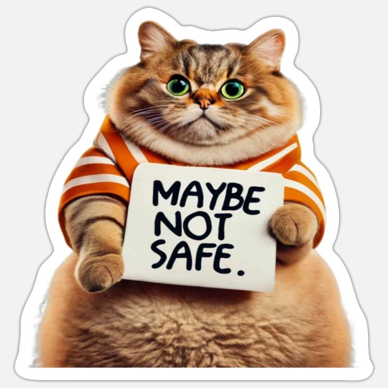 It may not be safe Sticker size S (10 x 10 cm)