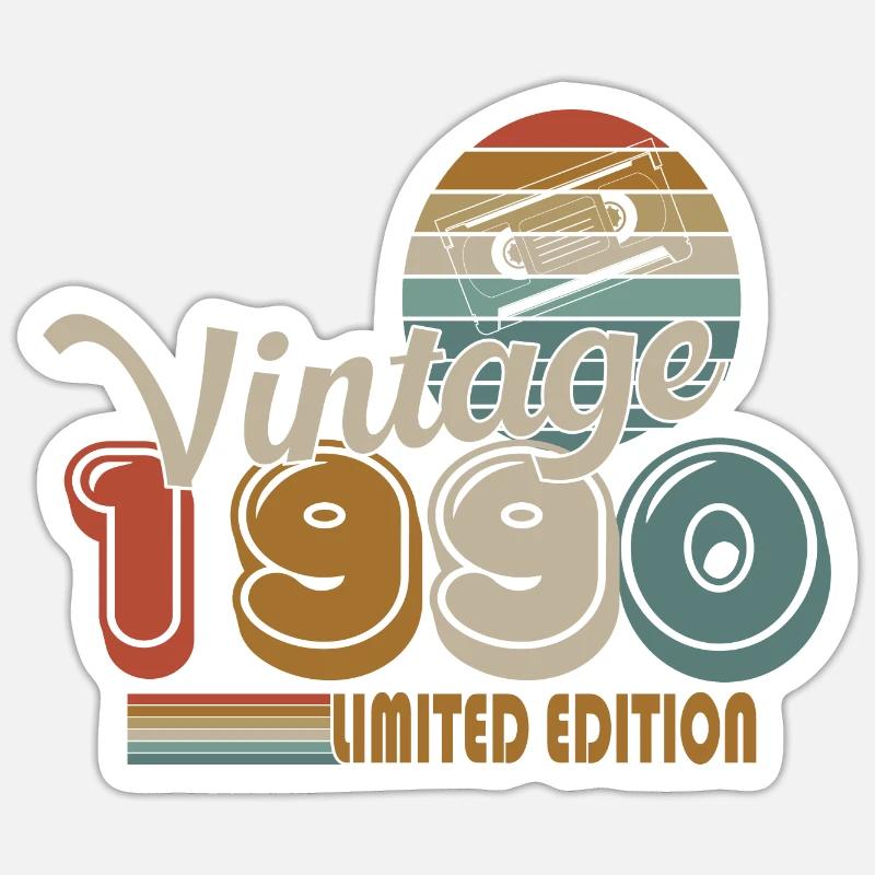 1990 Sticker size S (10 x 10 cm)