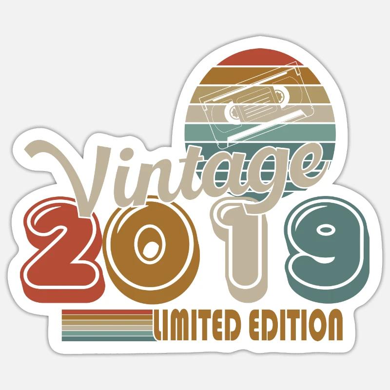 2019 - Sticker taille S (10 x 10 cm) - blanc mat