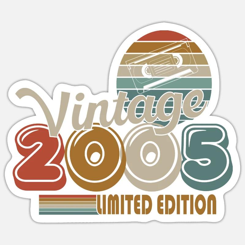 2005 - Sticker Größe S (10 x 10 cm) - Mattweiß