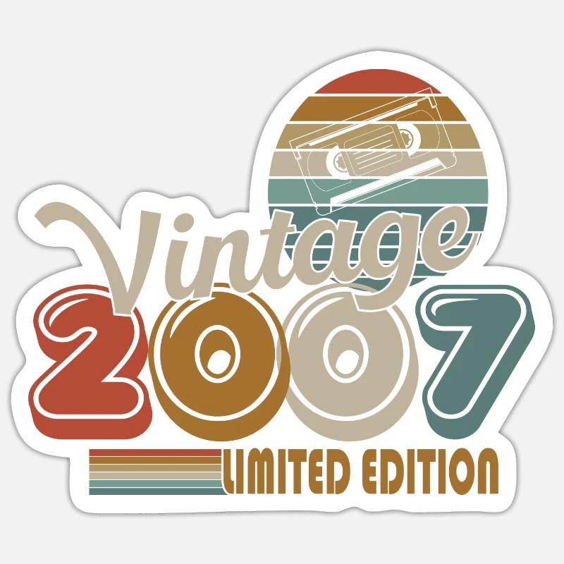 2007 - Sticker Größe S (10 x 10 cm) - Mattweiß
