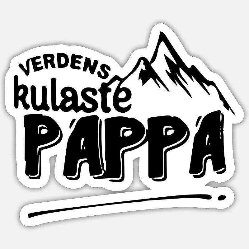 der coolste Papa der Welt Sticker Größe S (10 x 10 cm)