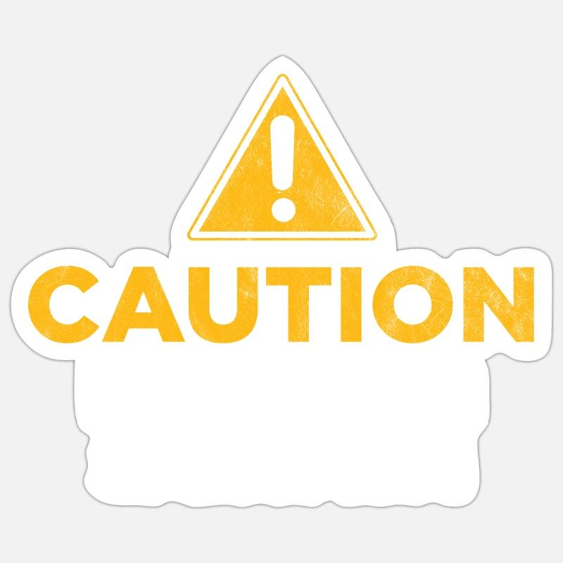 Caution Fluent In Sarcasm - Sticker size S (10 x 10 cm) - white matte