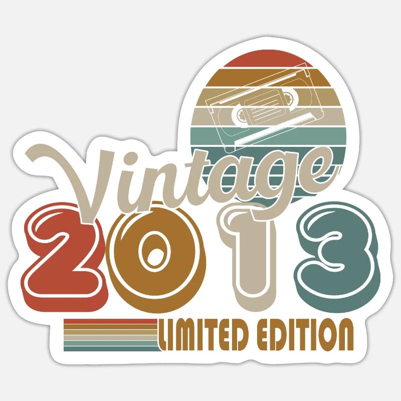 2013 - Sticker taille S (10 x 10 cm) - blanc mat