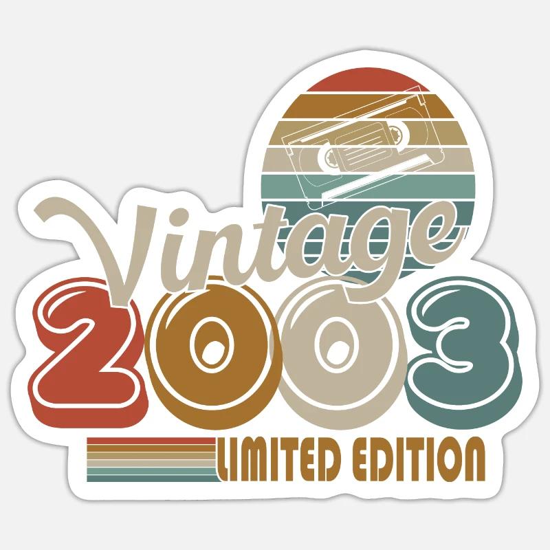 2003 - Sticker Größe S (10 x 10 cm) - Mattweiß