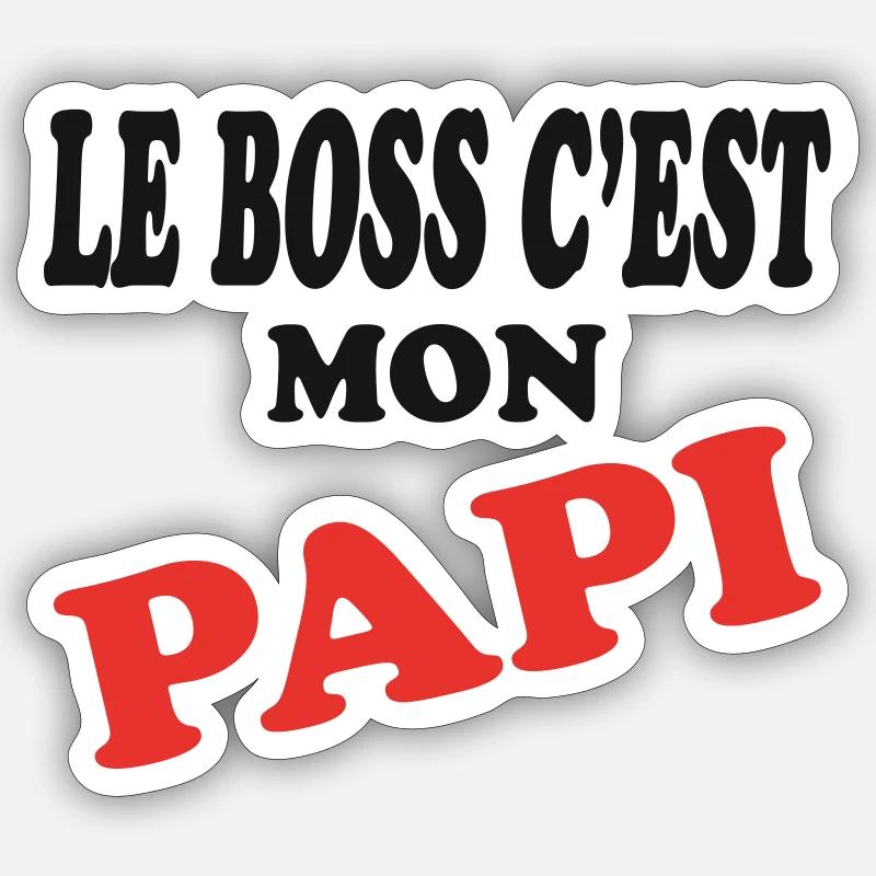 Papi Sticker taille S (10 x 10 cm)