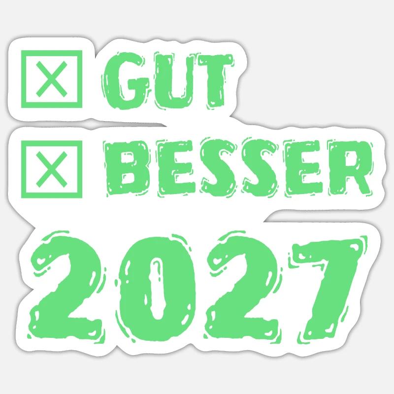 2027 - Sticker size S (10 x 10 cm) - white matte