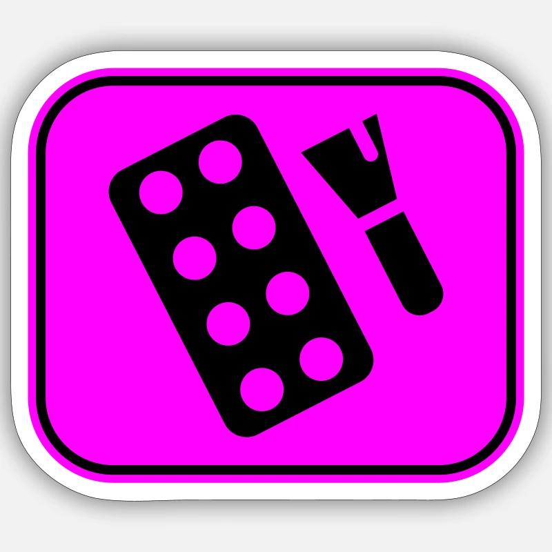 Make Up Cosmetic Icon Sticker size S (10 x 10 cm)