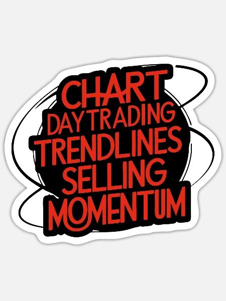Trading meine Passion cooles Trading Design - Sticker Größe S (10 x 10 cm) - Mattweiß