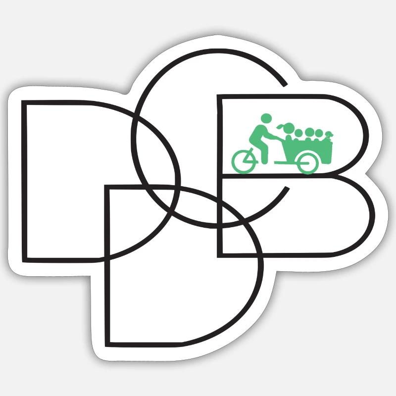 D.D.C.B - Daily Driven Cargo Bikers Sticker size S (10 x 10 cm)