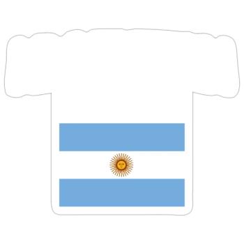 Argentina Flag - Sticker size S (10 x 10 cm) - white matte - Front