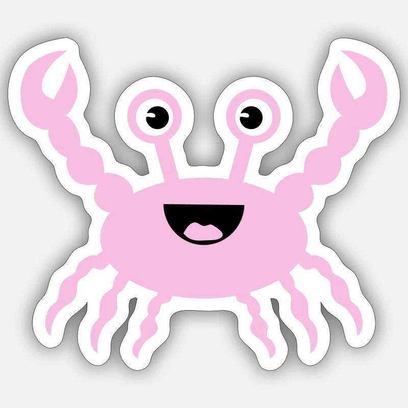 Crab Sticker size S (10 x 10 cm)