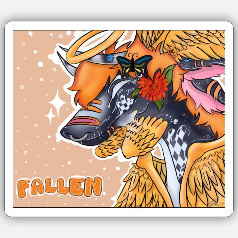 Fallen full art Sticker taille S (10 x 10 cm)