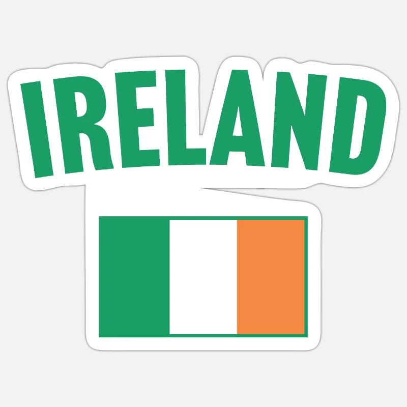 Drapeau de l’Irlande Sticker taille S (10 x 10 cm)