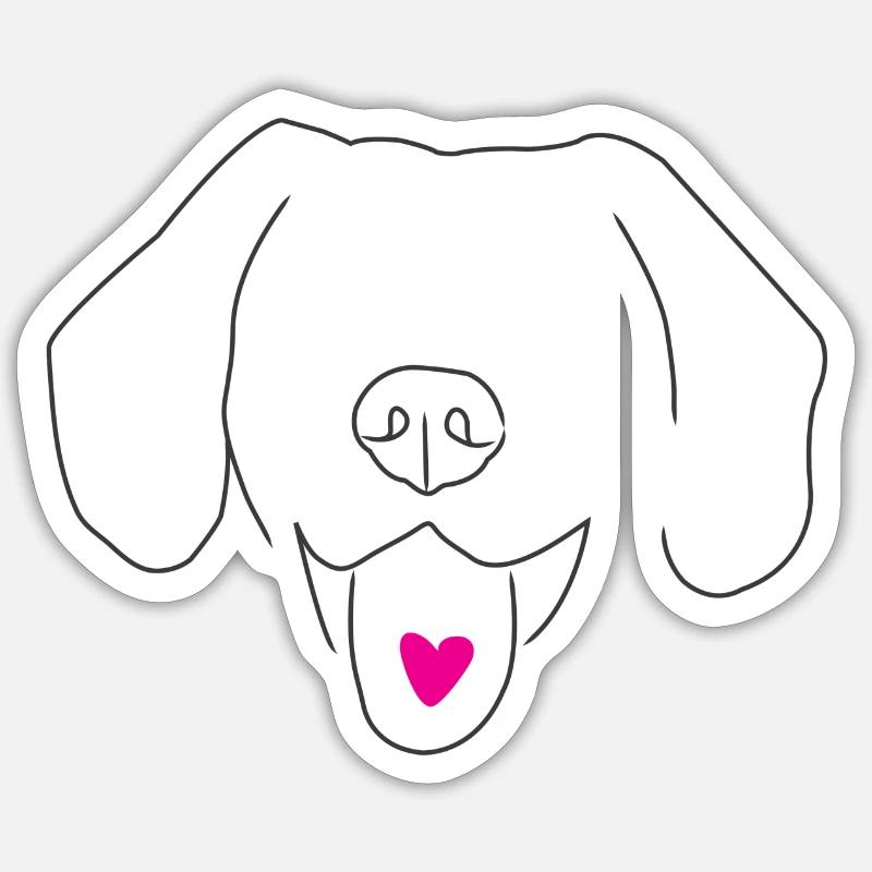 Woof Sticker size S (10 x 10 cm)