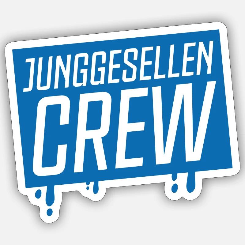 Équipage Bachelor - Sticker taille S (10 x 10 cm) - blanc mat