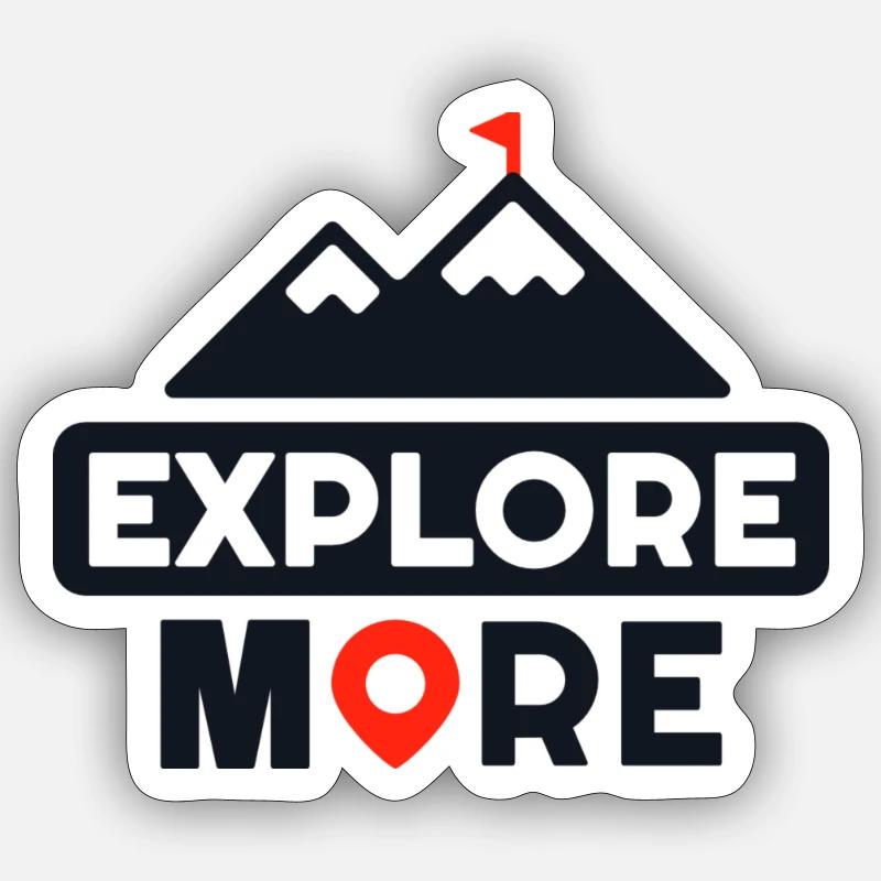 Explore More Sticker Größe S (10 x 10 cm)