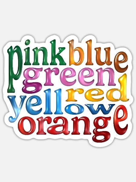 Falsche Farben - Sticker Größe S (10 x 10 cm) - Mattweiß