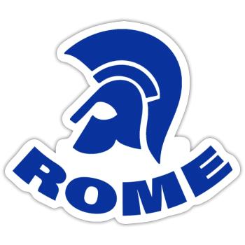 ROME - Sticker Größe S (10 x 10 cm) - Mattweiß - Vorne