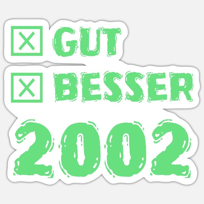 2002 - Sticker size S (10 x 10 cm) - white matte