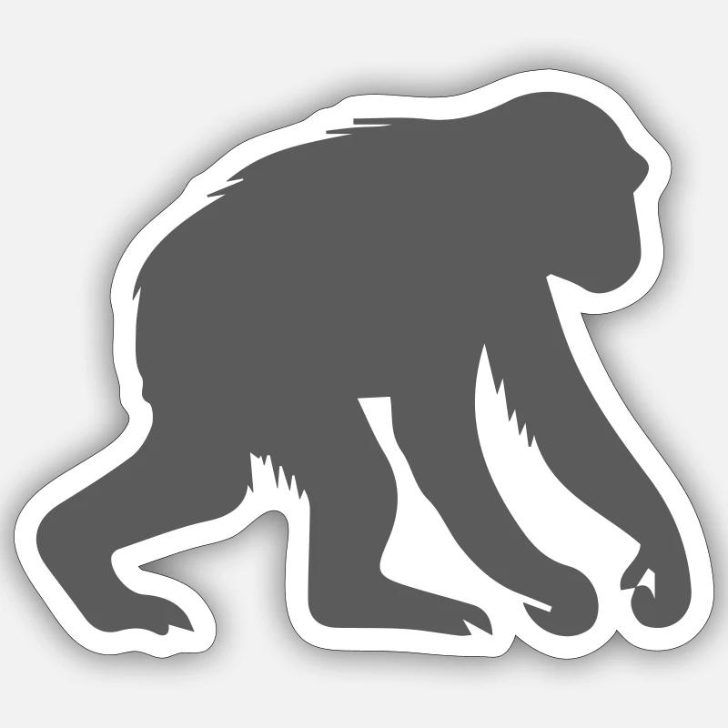 affe Sticker Größe S (10 x 10 cm)