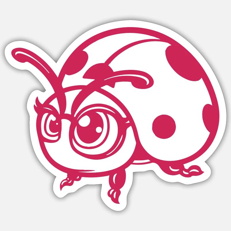 Maikäfer Comic - Sticker size S (10 x 10 cm) - white matte