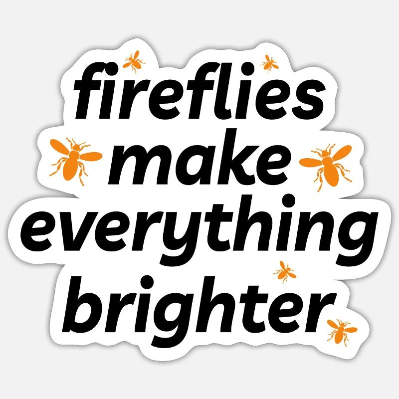 Lucioles Firefly Lightning Bug Insect Collector Sticker taille S (10 x 10 cm)