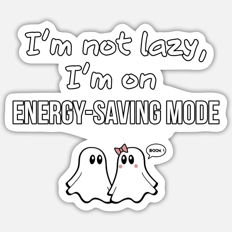 V01 GHOST QUOTES 09 - Sticker size S (10 x 10 cm) - white matte