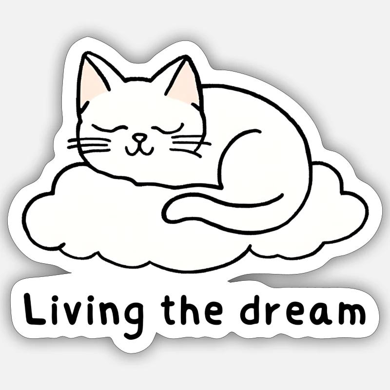 Den Traum leben Sticker Größe S (10 x 10 cm)