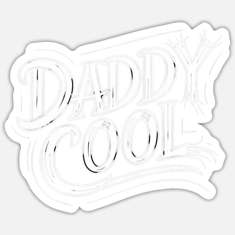 Daddy Cool Sticker Größe S (10 x 10 cm)
