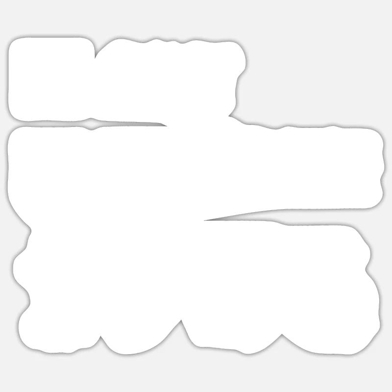 1956 - Sticker taille S (10 x 10 cm) - blanc mat