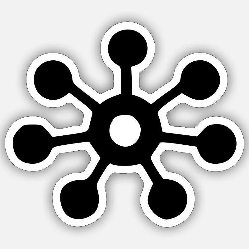 Virus - Sticker size S (10 x 10 cm) - white matte