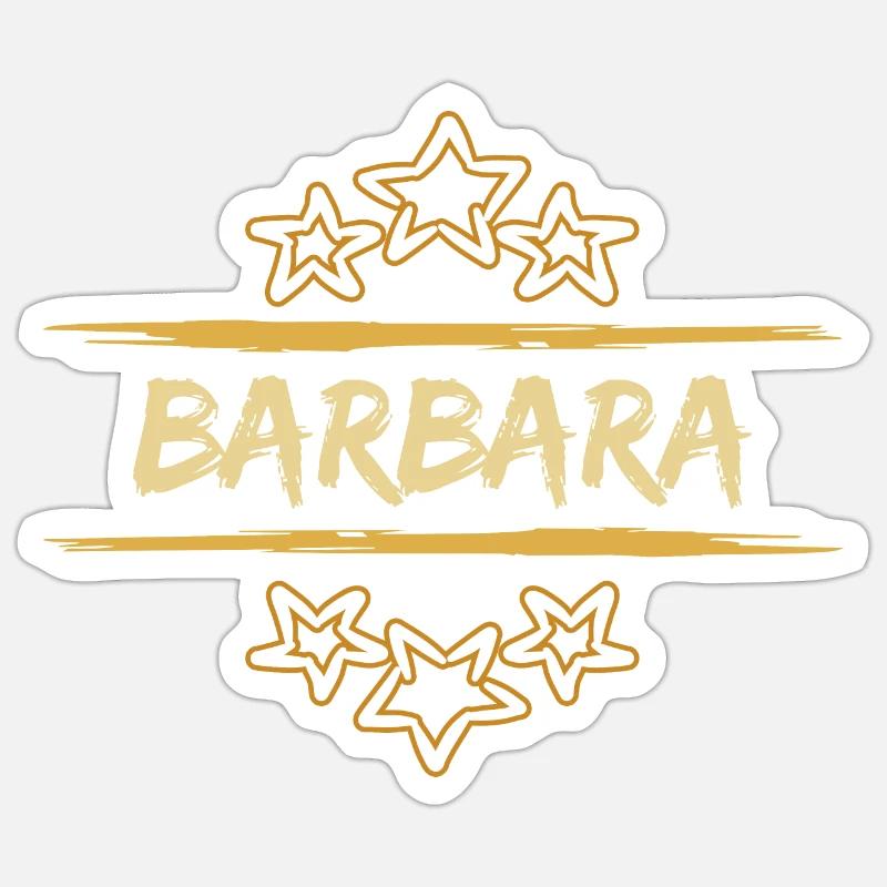 Barbara Barbara - Sticker size S (10 x 10 cm) - white matte
