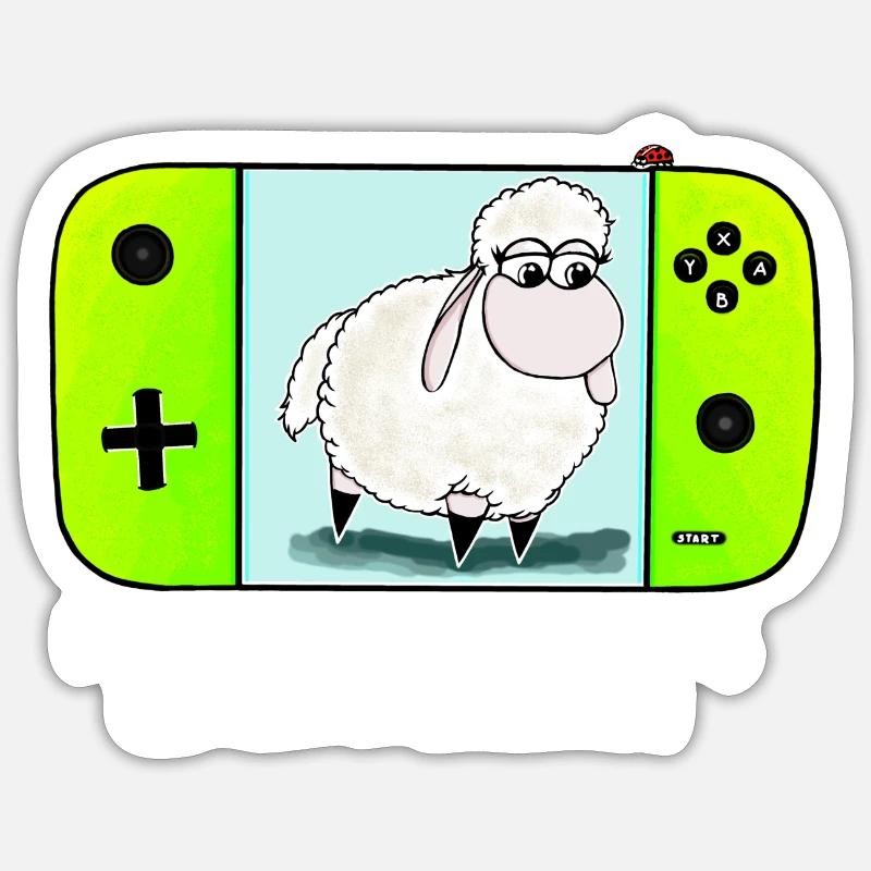 Wolly Sheepling the Handheld Sticker size S (10 x 10 cm)