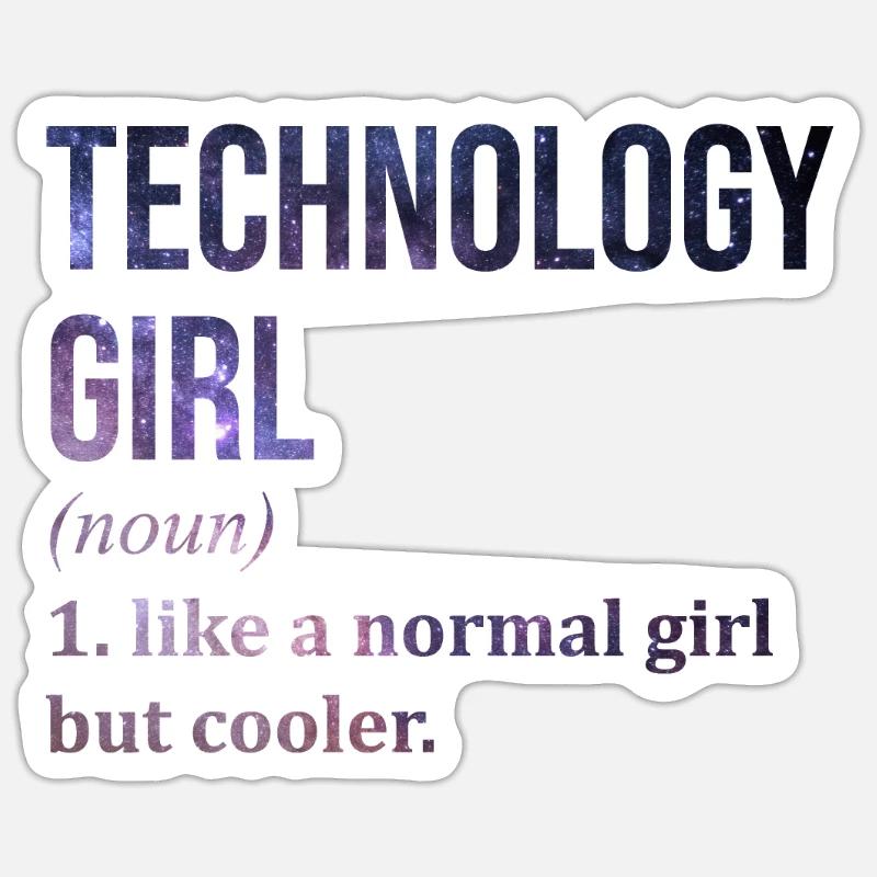 Technology Sticker size S (10 x 10 cm)