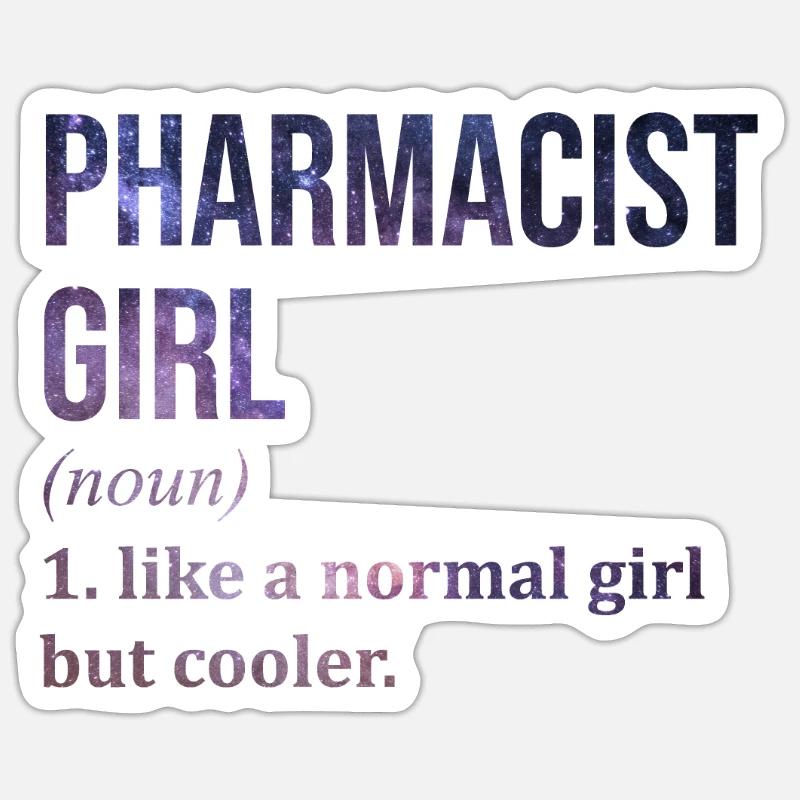 pharmacie - Sticker taille S (10 x 10 cm) - blanc mat